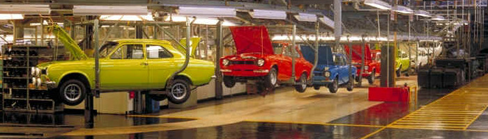 MK1 Ford Escort production line